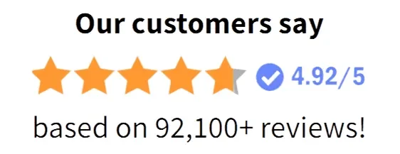 Average 5-star customer rating